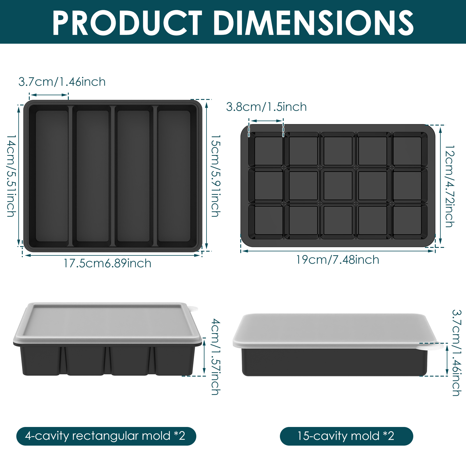 4 Pack Silicone Freezer Tray w - Meal Prep Template ulasan dan harga