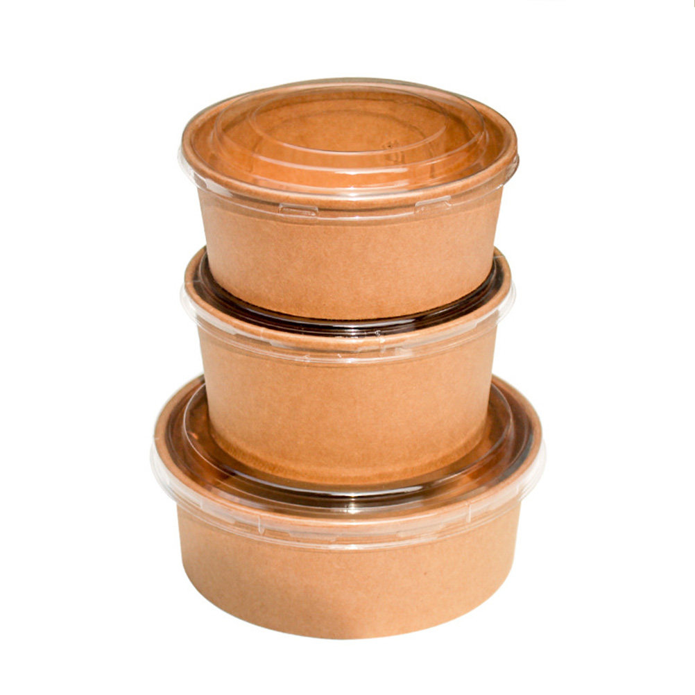 20pcs Kraft Paper Disposable F - Meal Prep Bowl ulasan dan harga