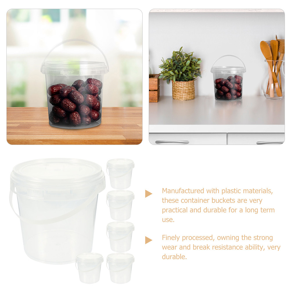6Pcs Clear Food-Grade Plastic  - Meal Prep With Rice ulasan dan harga